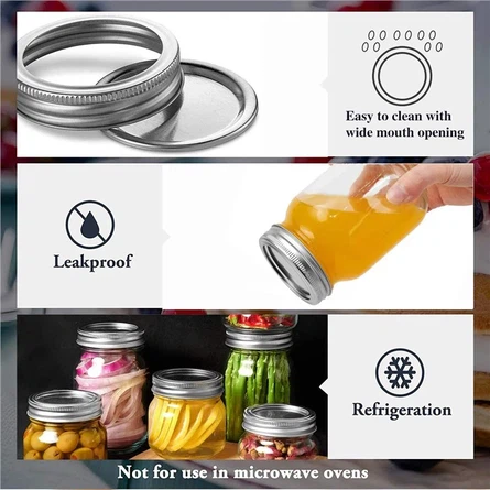 500ml Mason Jars With Airtight Lids 6 500ml Mason Jars With Airtight Lids 6