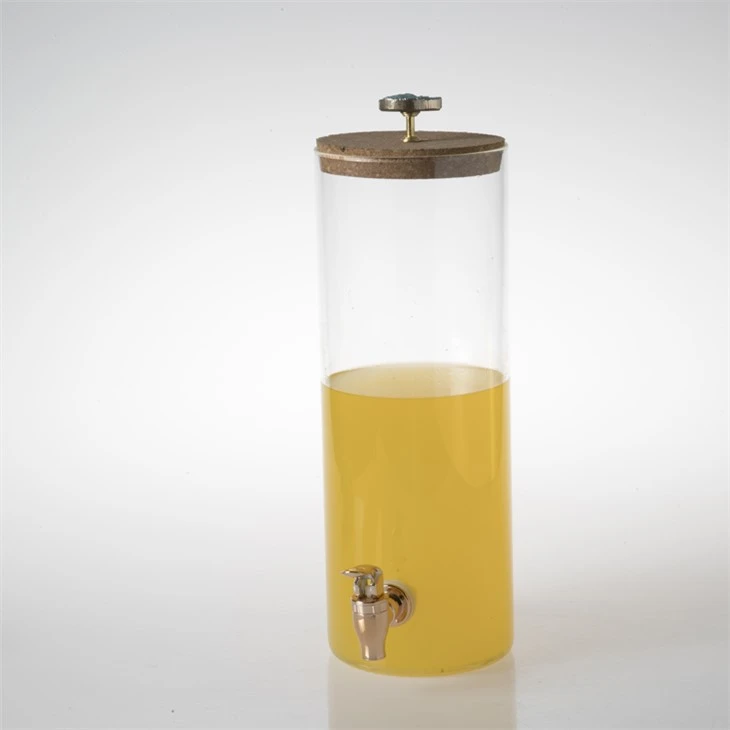 Clear Juice Glass Beverage Dispenser For Home