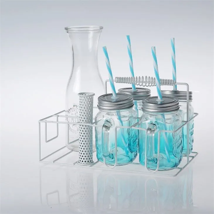 Colorful Jar With Handle