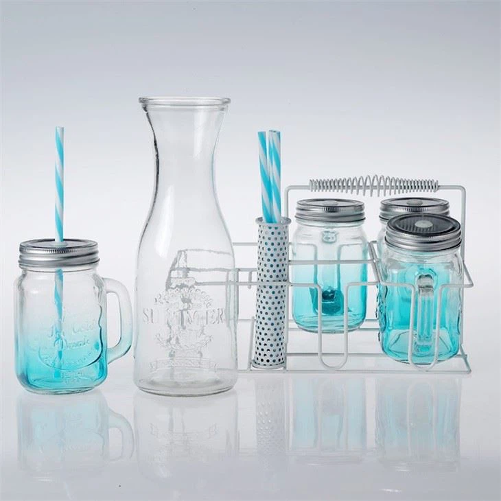 Colorful Jar With Handle