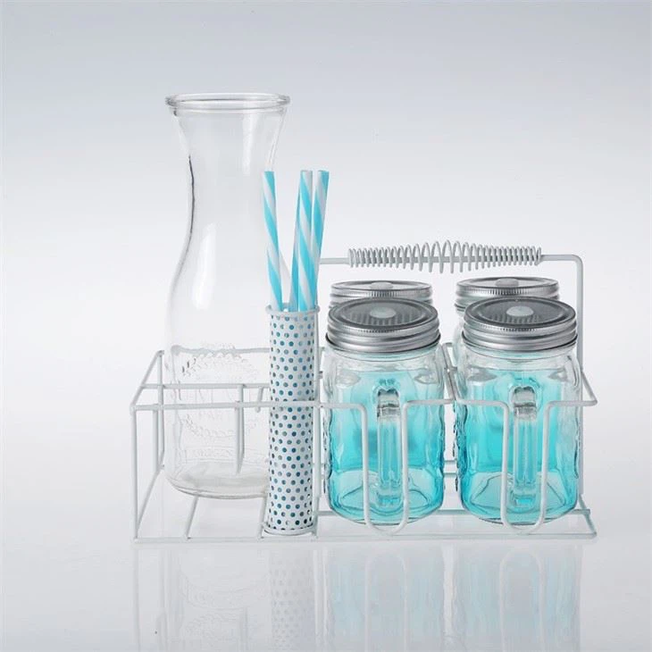 Colorful Jar With Handle