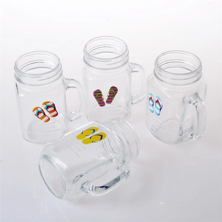 Mason Jar With Screw-in Lid And Straw