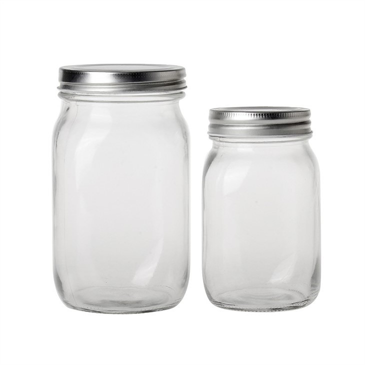 Glass Jars Airtight Stainless Steel Lid