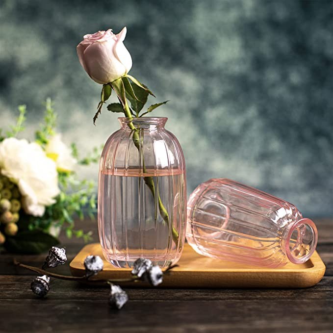 Pink Vase For Single Flowers