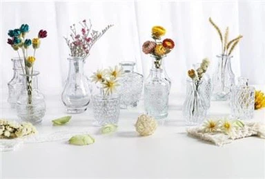 אגרטלים תחתונים מיני מזכוכית