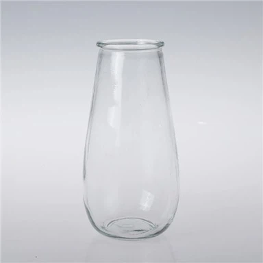 אגרטל פרחים מזכוכית שקופה