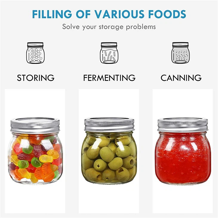 10 Oz Wide Mouth Mason Jars