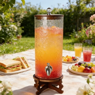 עץ גלילי-מתקן זכוכית מרקם